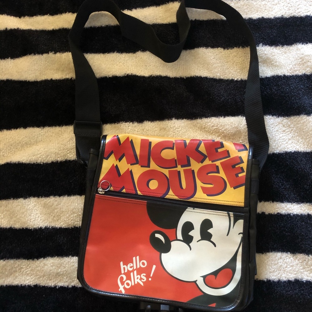Mickey Mouse Vinyl Messenger Bag